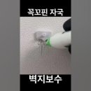 실크벽지 꼭꼬핀 자국 없애기.ytb 이미지