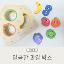 20개월 아기 색인지 놀이 원목 교구 달콤한 과일박스
