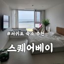 더뷰스퀘어 102동 | 제주 서귀포 오션뷰 숙소 추천 스퀘어베이 201호 내돈내산 후기