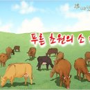 따뜻한 하루[410]■ 푸른 초원의 소 떼 이미지