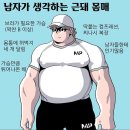 여자, 남자, 헬창이 생각하는 근돼의 차이.jpg 이미지