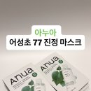 77 | 예민해진 피부를 위한 선택, 아누아 어성초 77 진정 마스크 후기