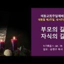 [주일예배 설교] 부모의 길, 자식의 길(2024.12.08 대림절 제2주일, 성서주일) 이미지