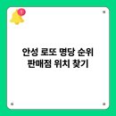 지에스25 안성행복점 | 안성 로또 명당 순위 판매점 위치 찾기