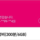 서브용으로 주로 쓰는 요금제 데이터6GB 이미지