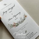 디자인띤또 | 옥수동성당에서 열린 경건하고 아름다운 결혼식, 백합 디자인 미사순서지 제작 후기