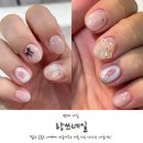 [범계역네일] 랑쓰네일 11월 이달의아트 화이트 네일 연말 네일 디자인 후기!
