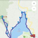 멋진소나무와 산정호수 조망 이미지