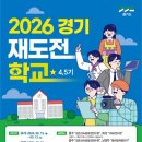22026년 「경기 재도전 학교(4기)」 참가자 모집 안내(경기도 지원 무료 평생직업교육) 이미지