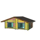 숲속의 통나무집 이미지