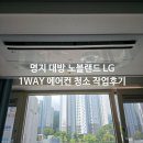 명지약품 | 부산 강서구 명지동 명지 대방노블랜드 LG 1way 에어컨청소 작업후기