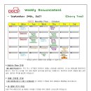 September 24th, Weekly Announcement (가정통신문) - Cherry Tree 이미지