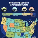 미국 모든 주에서 가장 잘 팔리는 차량 이미지