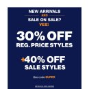 [GAP]30% Off Regular Price Styles + 40% Off Sale Styles 이미지