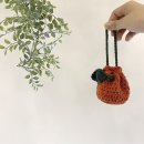 [뜨개질 DIY 기록] ‘미니 과일파우치’ 만들기 후기 | 에어팟파우치, 사과파우치 코바늘 뜨개질 (#004)
