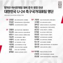 항저우 아시안게임 대비 친선전 u-24 대표팀 소집명단 이미지