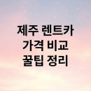 제주도 렌트카 완벽 가이드: 가격 비교부터 예약 꿀팁까지!