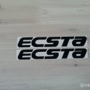 TaD-ECSTA 엑스타 스티커 금호타이어-데칼-블랙,무광블랙-주문제작 이미지