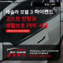 GHOST GYM(고스트짐) | 군산 테슬라 하이랜드 고스트(GHOST) 틴팅과 생활보호 PPF시공 후기 / 익산 테슬라 고스트 직영점 준오토스
