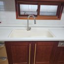 UR(안성시)-[조목동길]-하-1 | 노후되고 금 간 세라믹 싱크볼 사각 싱크볼로 교체