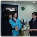 성남시장 황준기 예비후보 배우자, 성남자활센터 방문