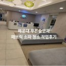 푸른약품 | 부산 해운대 푸른숲안과 패브릭 소파 청소 작업 후기