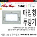 30w 인터리어 매립용 led 투광 조명기구/220vac용 이미지