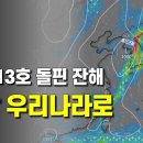 태풍13호 돌핀 온대저기압으로 부활 이미지