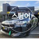 오일컨테이너 | [ 스팅어 마이스터 ] 실내 엠비언트 라이트 순정연동 작업입니다~^^ 아크릴 비노출 타입의 엠비언트로...