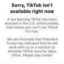 Tiktok is not available 이미지