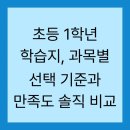 재미 쏙쏙 창의력 쑥쑥 | 초등 1학년 학습지, 과목별 선택 기준과 만족도 솔직 비교