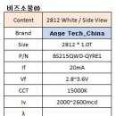 중국 side view 2812 * 1.0T White led spec 비교 이미지