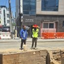 해결...장평 우수관 교체공사 현장 탄력적으로 차량통제 이미지