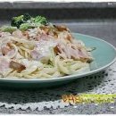 베이컨 크림파스타 만들기 생크림 크림파스타 소스 이미지