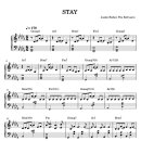 스테이 피치스(STAY PEACHES) | [POP] 저스틴 비버 &amp; 더 키드 라로이 - Stay(스테이) 피아노 악보/코드악보/2단악보/쉬운악보/PDF