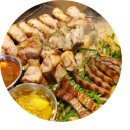 통목살&껍데기 | 맛집] 구워 나와서 편한 고기집 ‘임대장 동남지구점’ 삼겹살 목살 껍데기 한판 후기 (단체 회식 추천)