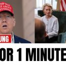Trump throws Von der Leyen out 이미지