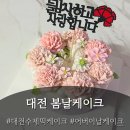 [대전 주문제작케이크] 봄날케이크 : 대전수제케이크...대전백일떡, 대전케이크, 감성 플라워케이크