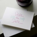 바른손 캘리그라피 이미지