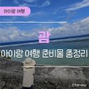 용돼지에프앤씨 | 괌 아이랑 여행｜3살 유아 동반 여행 준비물 체크리스트 총정리