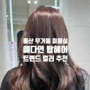 지예스25울산무거점 | 울산 무거동 미용실 예다연탑헤어 긴머리염색 체스넛브라운