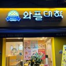 [광주]와플대학 전남대 캠퍼스: 와플대학 추천메뉴, 치즈범벅 젤라또와플, 블루베리범벅, 꿀 조합 추천 🍓🍫🫐