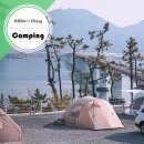 바다가 보이는 신생캠핑장, 사천캠핑장 에이디디에서 겨울캠핑했어요.