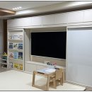 [울산 거실 서재화] 우정혁신 푸르지오, 75인치 월플렉스로 완성한 꿈의 거실 서재 (퍼니처팩토리)