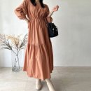 볼륨소매 스트링원피스 이미지