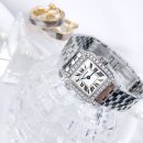 S0530 | 재팬비드경매대행후기-까르띠에 CARTIER 산토스 드 모아 젤 다이아몬드 다이아몬드 보석 감정서 첨부...