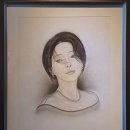 콩테연필초상화 이미지