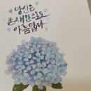 수채 담은, 붓 캘리그라피 | 수채캘리그라피 초보자도 쉽게 도전 가능합니다.