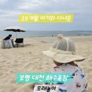 모래휴게실 | 모래 넓은 해수욕장 19개월 아기랑 다녀온 대천 해수욕장 모래놀이 후기 준비물 공유 여름 휴가지 추천