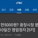 외국인 관강객에게 15000원 음식 팔았다가 논란인 광장시장 근황 이미지